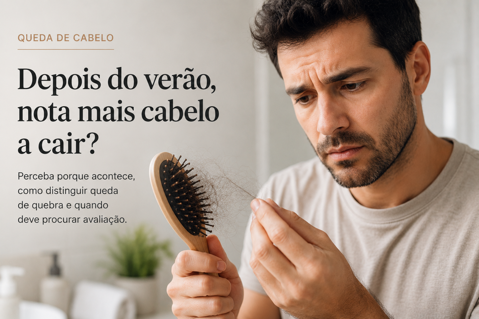 Queda de Cabelo Após o Verão: Porque Acontece e Quando Deve Preocupar-se