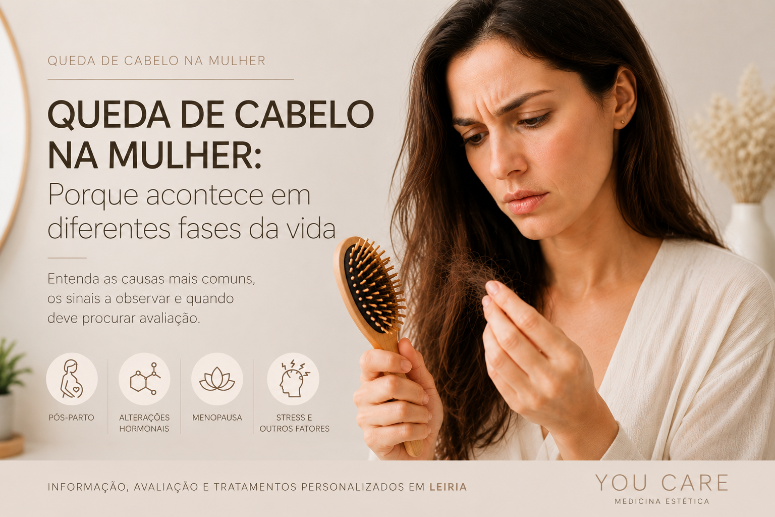 Queda de Cabelo na Mulher: Porque Acontece em Diferentes Fases da Vida